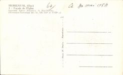 CPA Morienval (Oise) Frontage of Church Old Abbey church