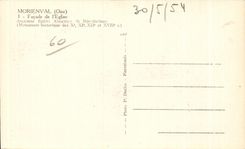 CPA Morienval (Oise) Fagade of Church Old Church