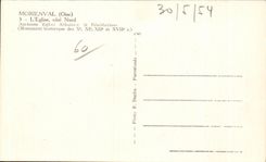 CPA Morienval (Oise) Church Dimensions Nprd Aucienne Abbey church of Benedictines