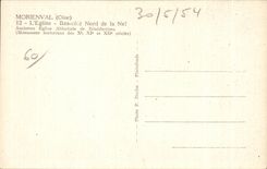 CPA Morienval (Oise) Low Church dimensions Northern Nave Ancument Abbey church of Benedictines