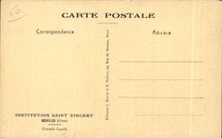 CPA Institution Saint Vincent Senlis (oise) Large frontage