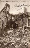 Real photo Senlis House bombardee by German