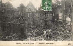 CPA Senlis the street of Bellan