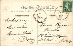 CPA Senlis War September Station interior