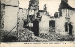 CPA Senlis War September Entrance provisional of the Simon flow