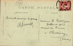 CPA Senlis Guerre the Law courts sets fire to by the Germans