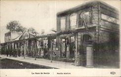 CPA Senlis Train station