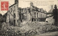 CPA Senlis War of fire by the Germans