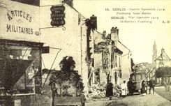 CPA Senlis War September Suburb Saint Martin