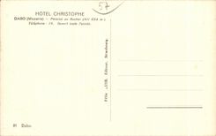 CPA Hotel Christophe Dabo (the Moselle) pension with the Rock