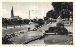 CPA Metz vista del jardin de Boufflers