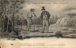 CPA Captions Saint Saulge Pond of Ranceau Folklore Costume