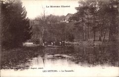 CPA Morvan Illustrates Settons the Footbridge