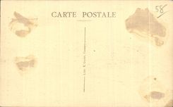 CPA Clamecy Statue of Pierre Ferments known as Bat the Duke one of the Architects of I Church St Martix