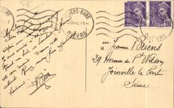 Puerta de CPA Nevers de Croux y antes de la puerta