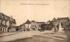 CPA Chinon Castle the Notre Dame Place