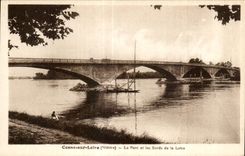 CPA Cosne on the Loire the Bridge and Edges of the Loire