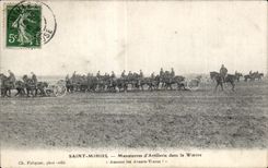 CPA Saint Mihiel Maneuvers Artillerie in Wavre Bring the Fronts Militaria Trains