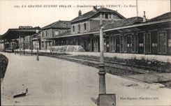 CPA the Large War Bombardment of Verdun Train station