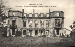 CPA Luneville La Sous Prefecture apres I incendie Facade sur les jardins