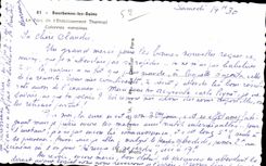 CPA Bourbonne les bains le parc de I Etablissement thermal colonnes romaines