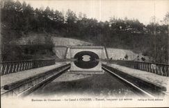 CPA surroundings of Chaumont the Canal has Coudes Tunnel length 350 bills of quantities