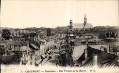CPA Chaumont Panorama Street Victoire of the marl