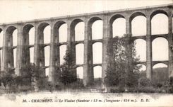 CPA Chaumont the viaduct (height 53 m length 654 m)