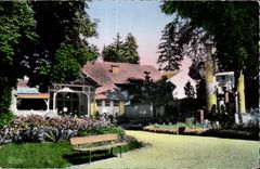 CPA Bourbonne Les Bains (Hte Marne) Pare du Casino