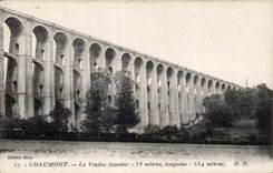 CPA Chaumont the Viaduct (hauter measured Length measured)