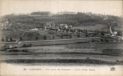 CPA Langres Seen from of the View Forks off the Town