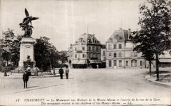 CPA Chaumont Lr mmument with the children of the high marl