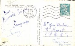 CPA Suippes Monument of Navarin