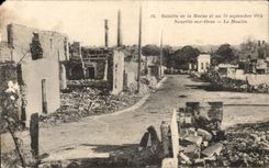 CPA Battles of the Neuville Marne on flowering ash the mill