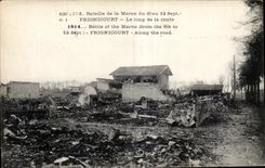 CPA Frignicourt Battles of the Marne Along the road