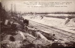 CPA Surroundings of Reims After offensive Line of trawl-nets between Pompelle and Sillery