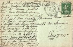 CPA Surroundings of Reims After offensive Line of trawl-nets between Pompelle and Sillery