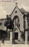 CPA Trawl-nets on the Marne the Protestant temple