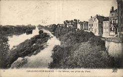 CPA Trawl-nets on the Marne the Marne seen from of the bridge