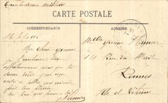 CPA European War 1914 the crime of Reims Street of the Suburb Ceres burnt Houses