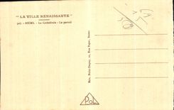 CPA Reims the cathedral the gate