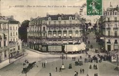 CPA Angers Places Rallying Street Alsace and street Saint Maurille