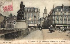 CPA Angers the street Beaurepaire taken of the bridge of the center