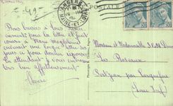 CPA institution Jeanne arc Street Joubert Angers Statue of Jeanne arc