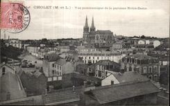 CPA Cholet Vue panoramique de la paroisse Notre Dame