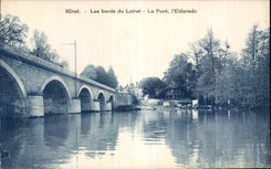 CPA Olivet edges of Loiret the Bridge Eldorado