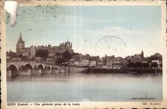 CPA Gien (Loiret) View taken of the Loire