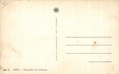 CPA Gien Together of the Castle