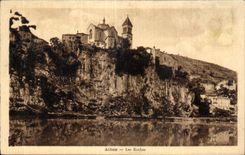 CPA Albas Les Rochers