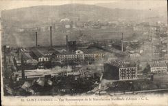 CPA Saint Etienne Panoramic View of National Manufacture Weapons